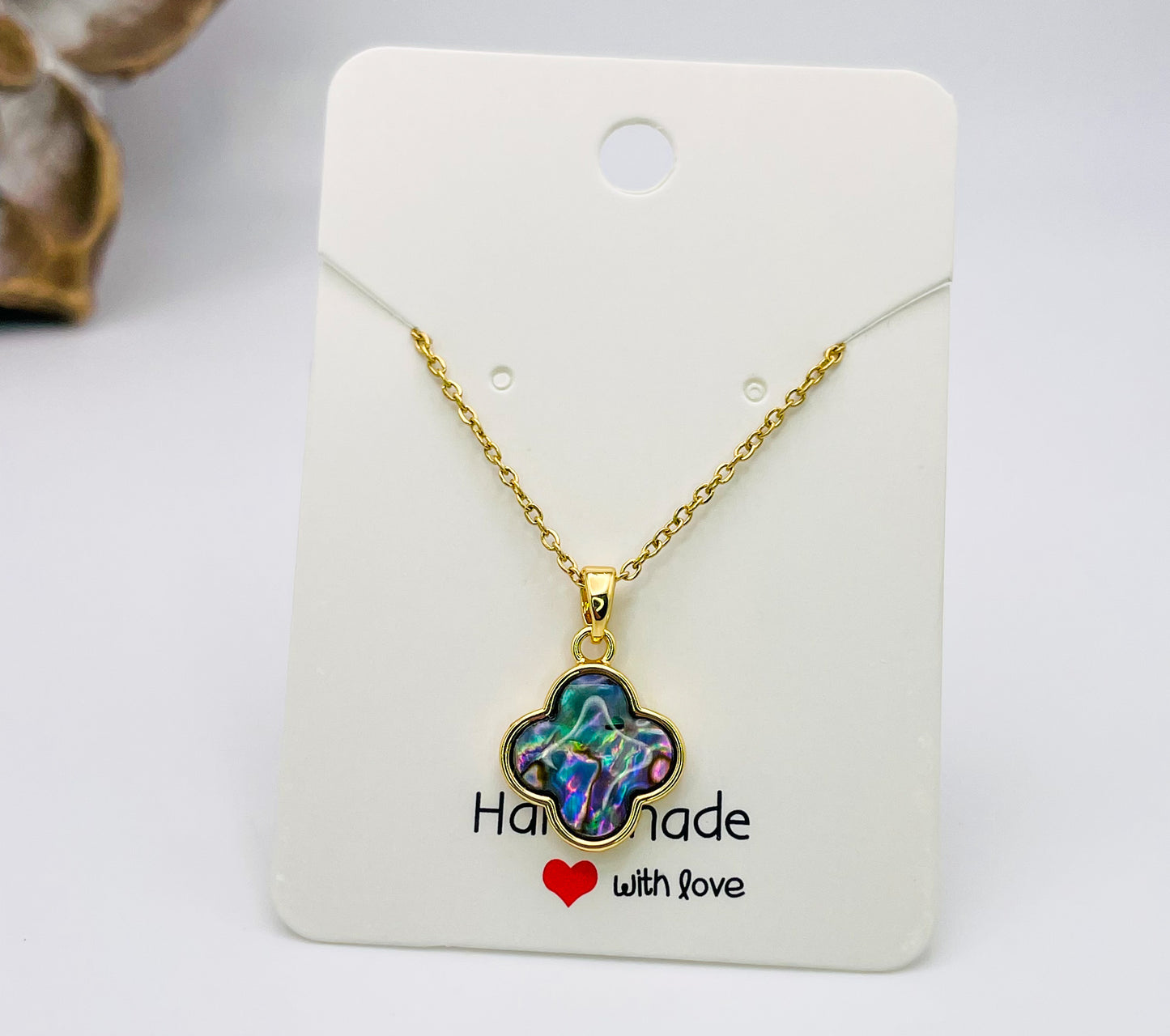 LV Clover Gold or Silver Stainless Steel Necklace