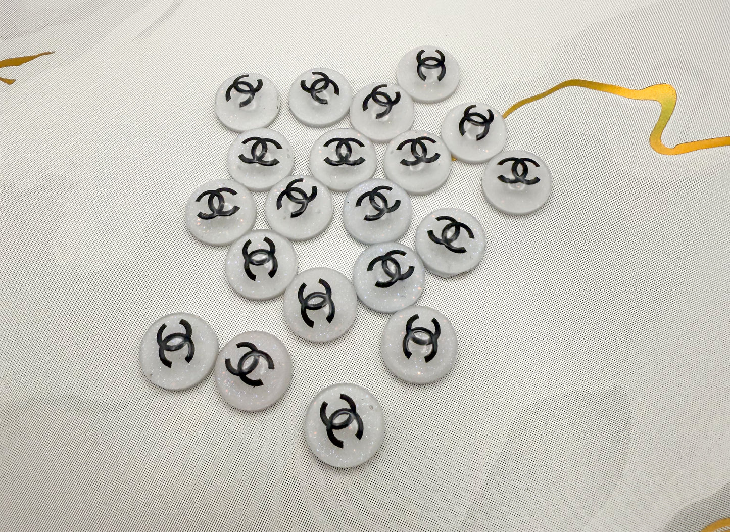 Sparkling CC WaterDrop Resin DIY Nail Charms