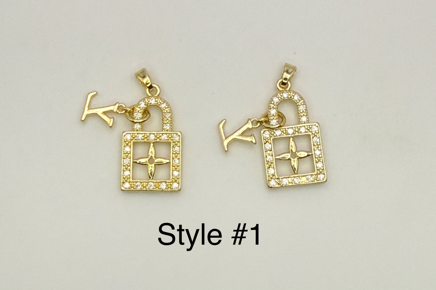 High Quality LV Designer Lock DIY Charm Pendant