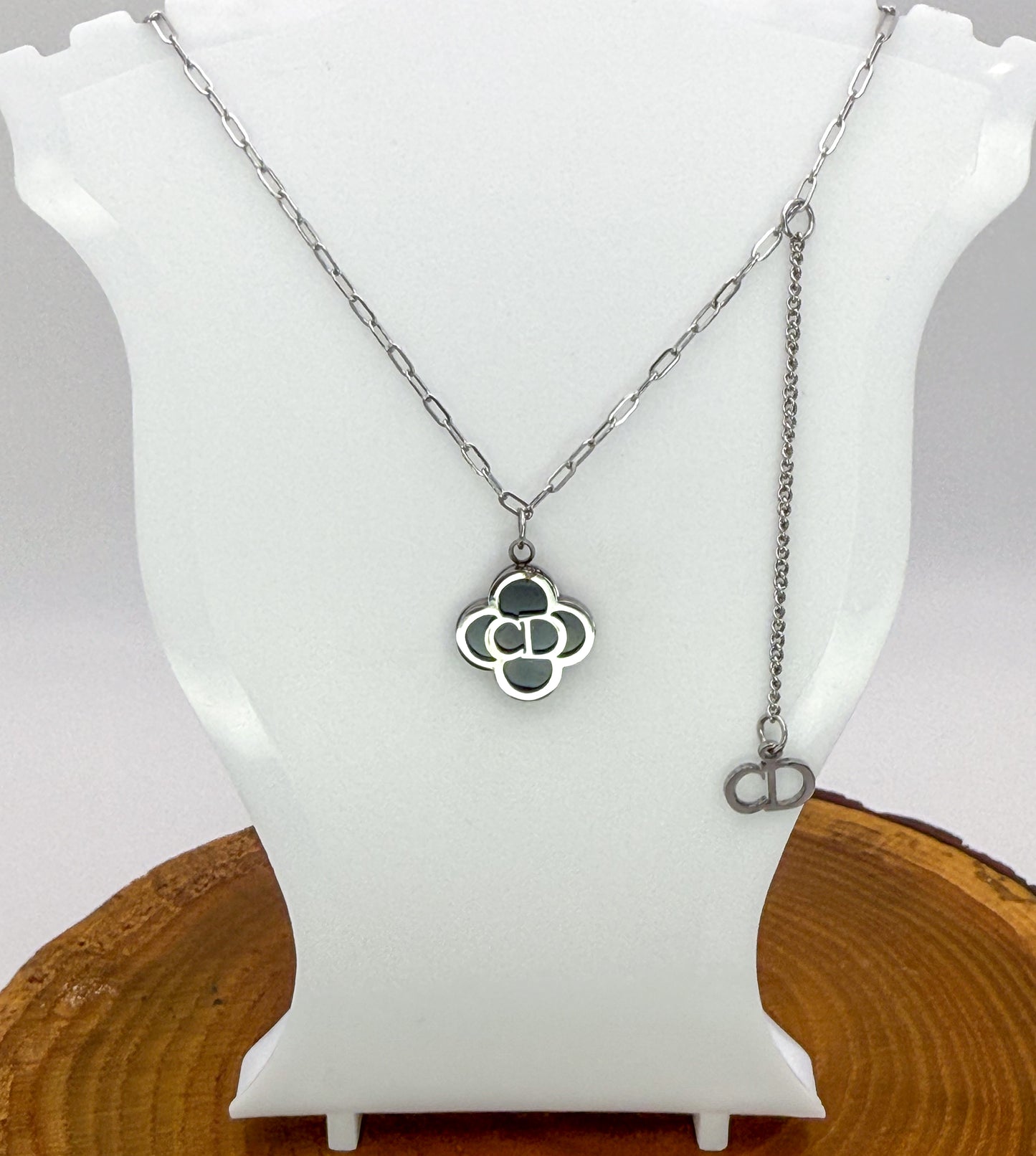 Silver CD Unique Necklace