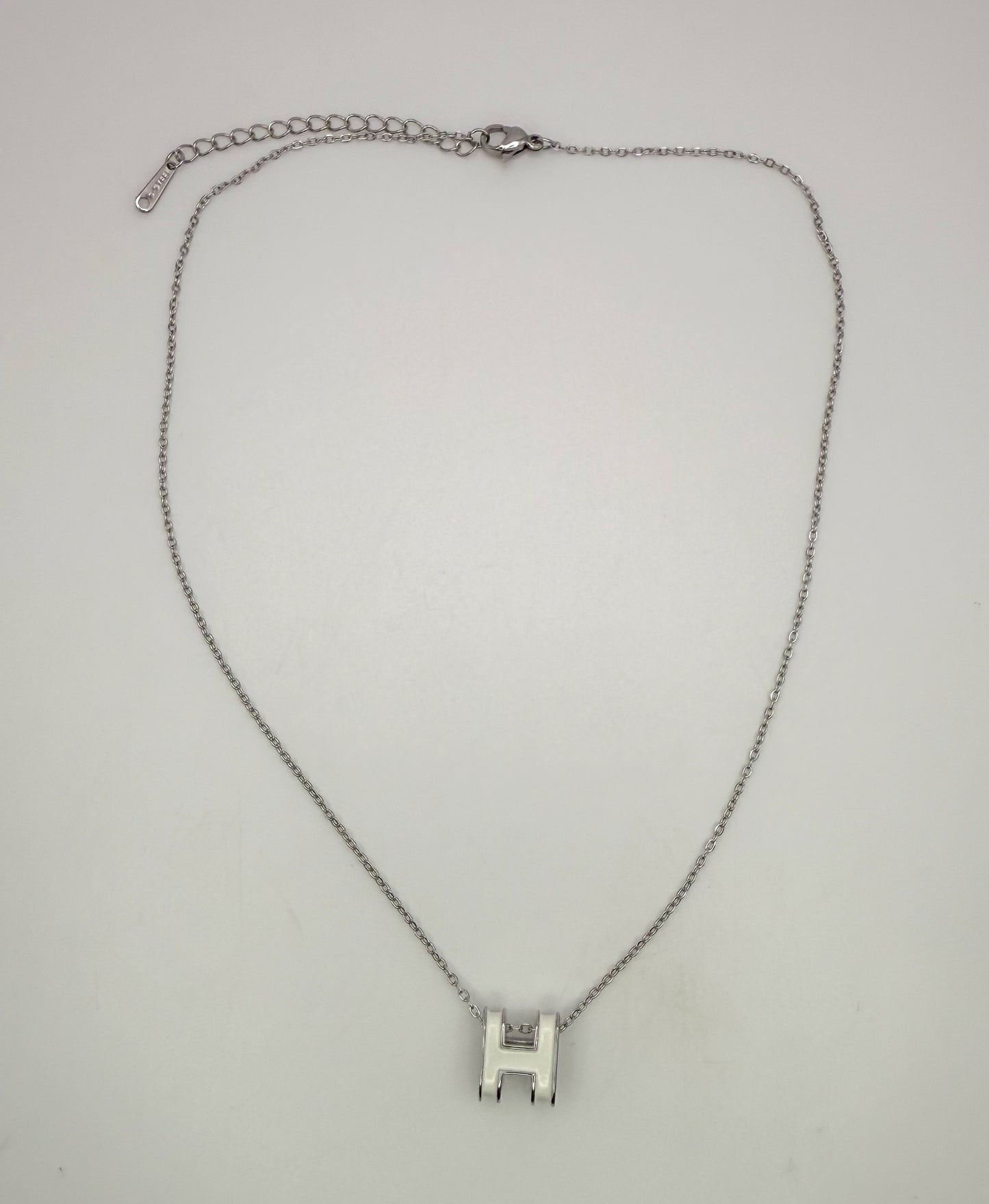Silver Hermes Designer Necklace