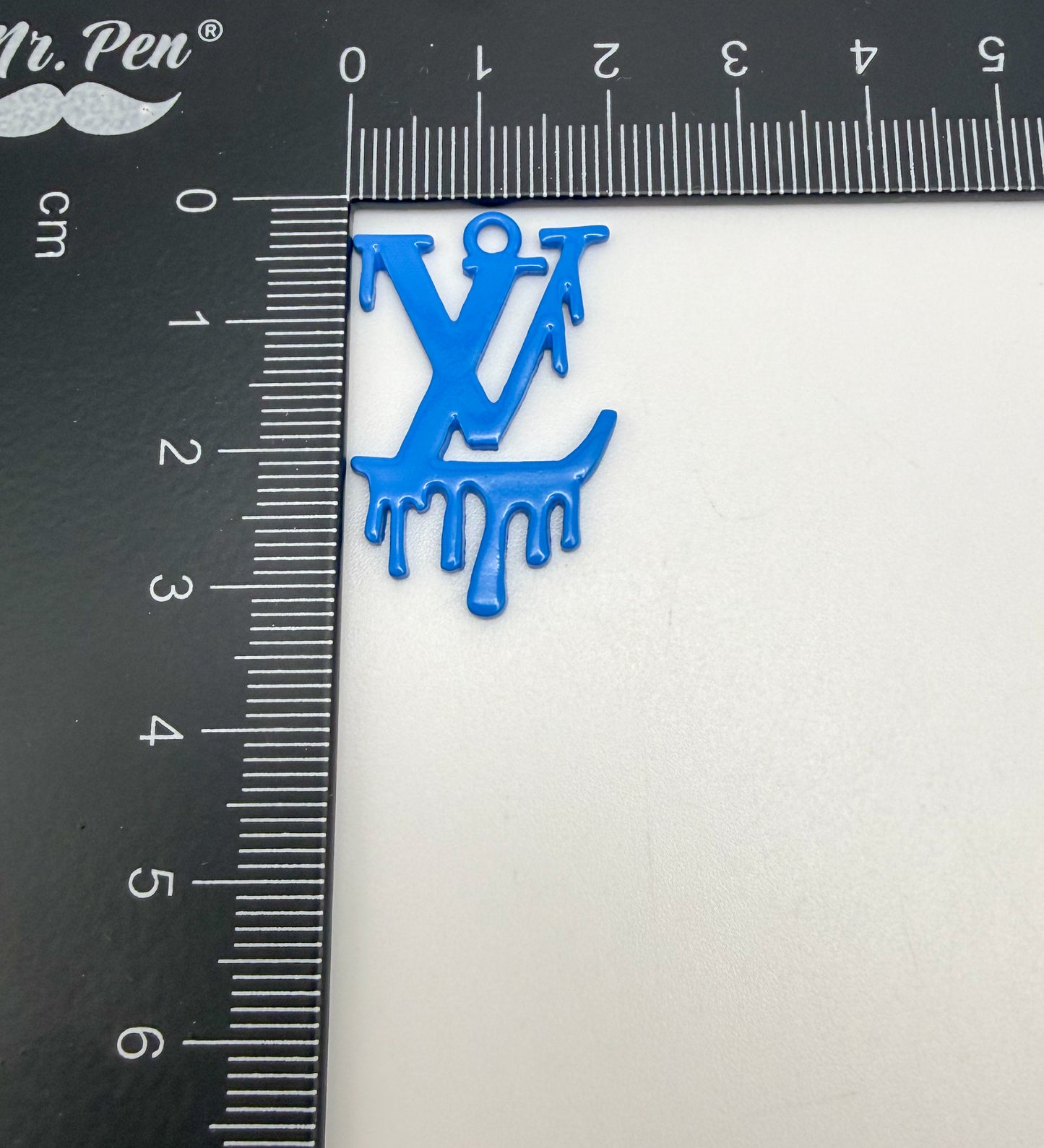 Dripping LV Designer Colorful Enamel Metal DIY Charms