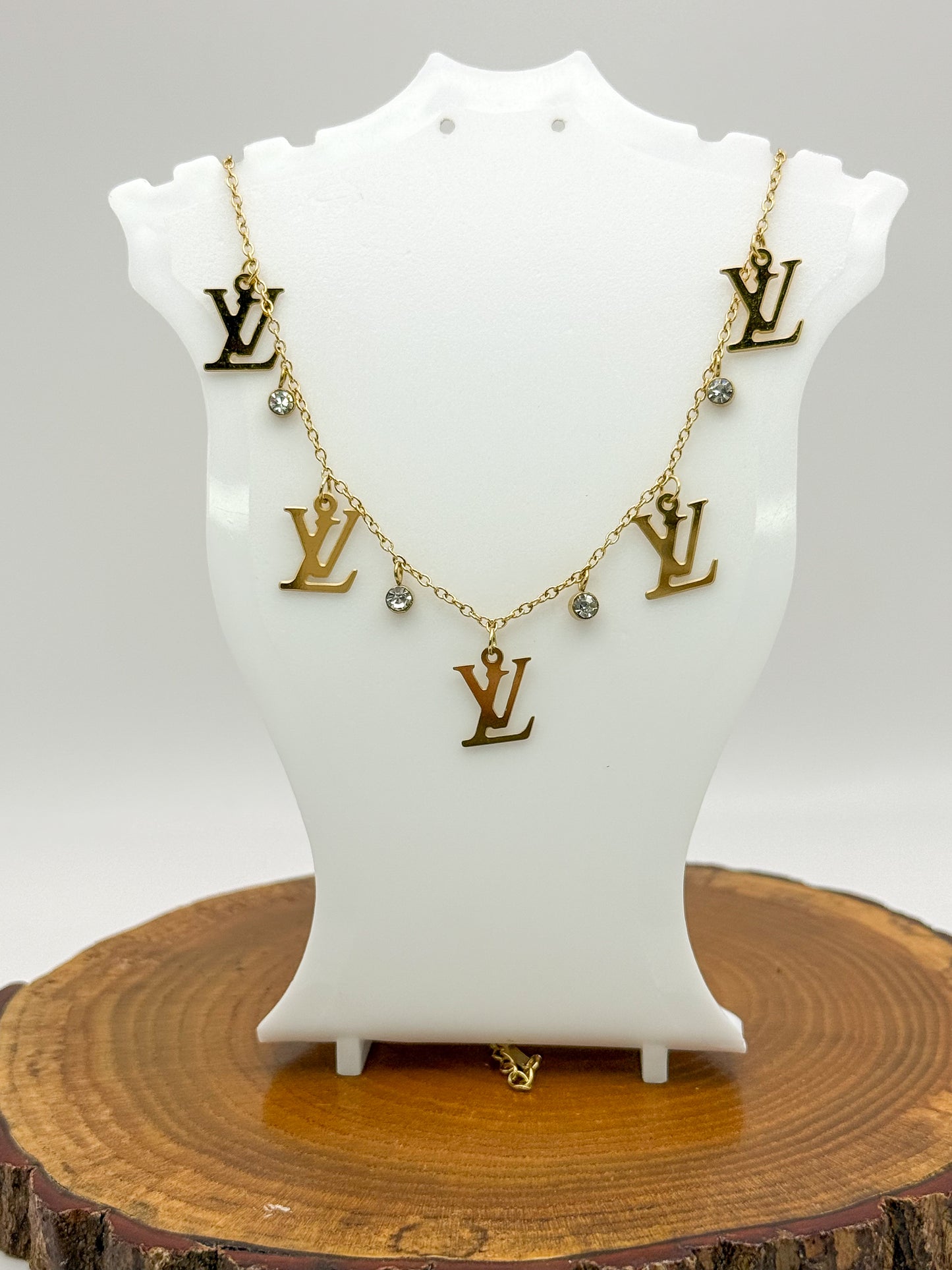 LV Designer Symbolic Gold Necklace