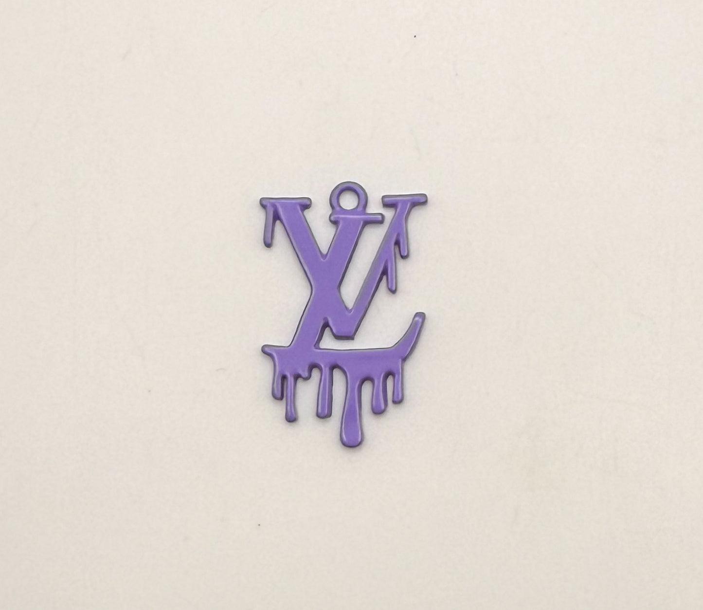 Dripping LV Designer Colorful Enamel Metal DIY Charms
