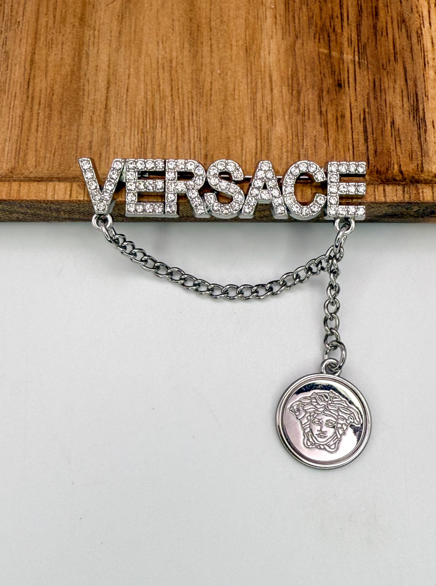 Silver Versace Brooch
