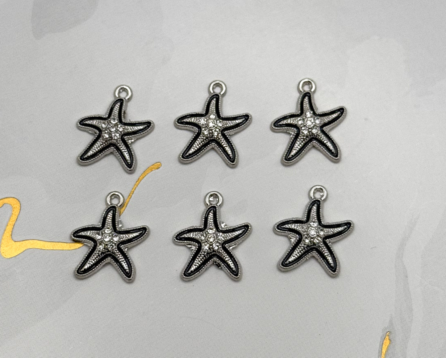 Silver Starfish DIY Metal Charms