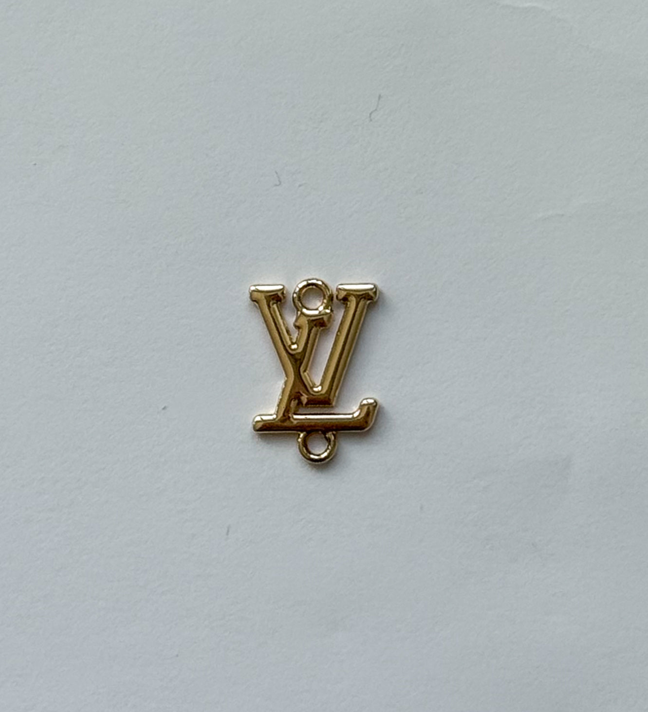 Gold & Silver LV Designer Connector DIY Charms