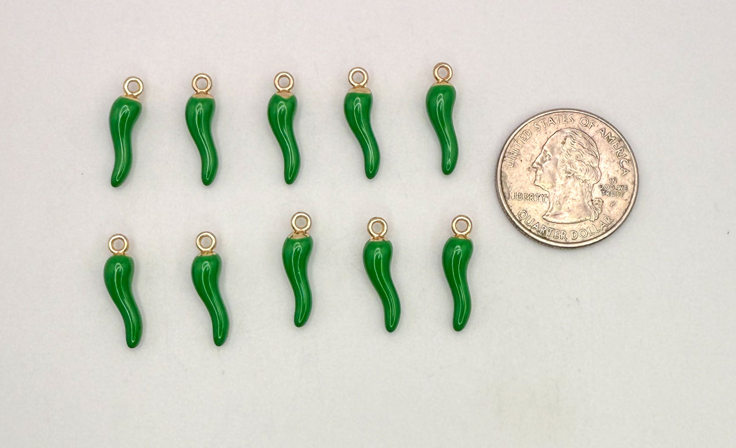 Green Chili Pepper DIY Charms