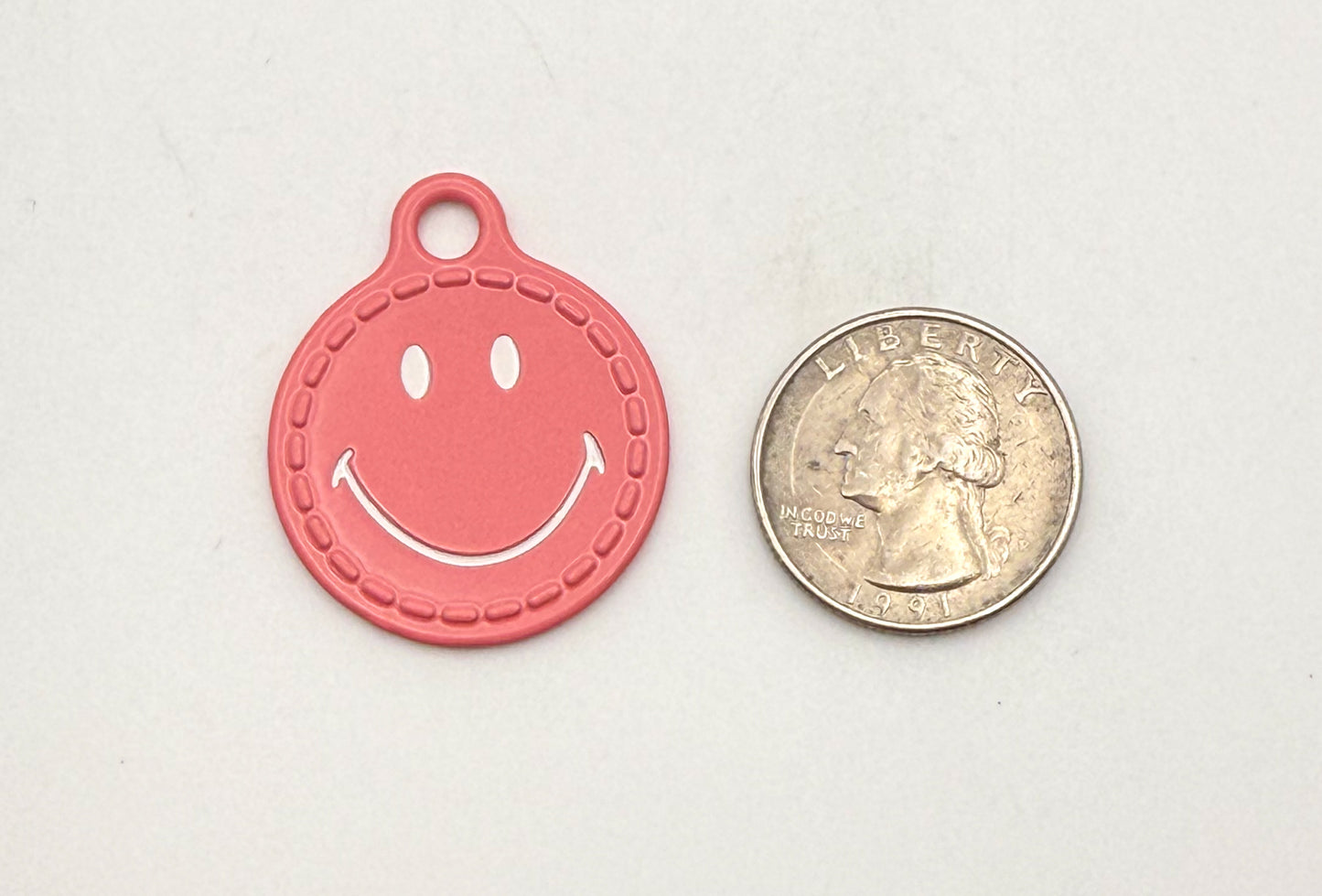 Metal Smiley Face DIY Charms