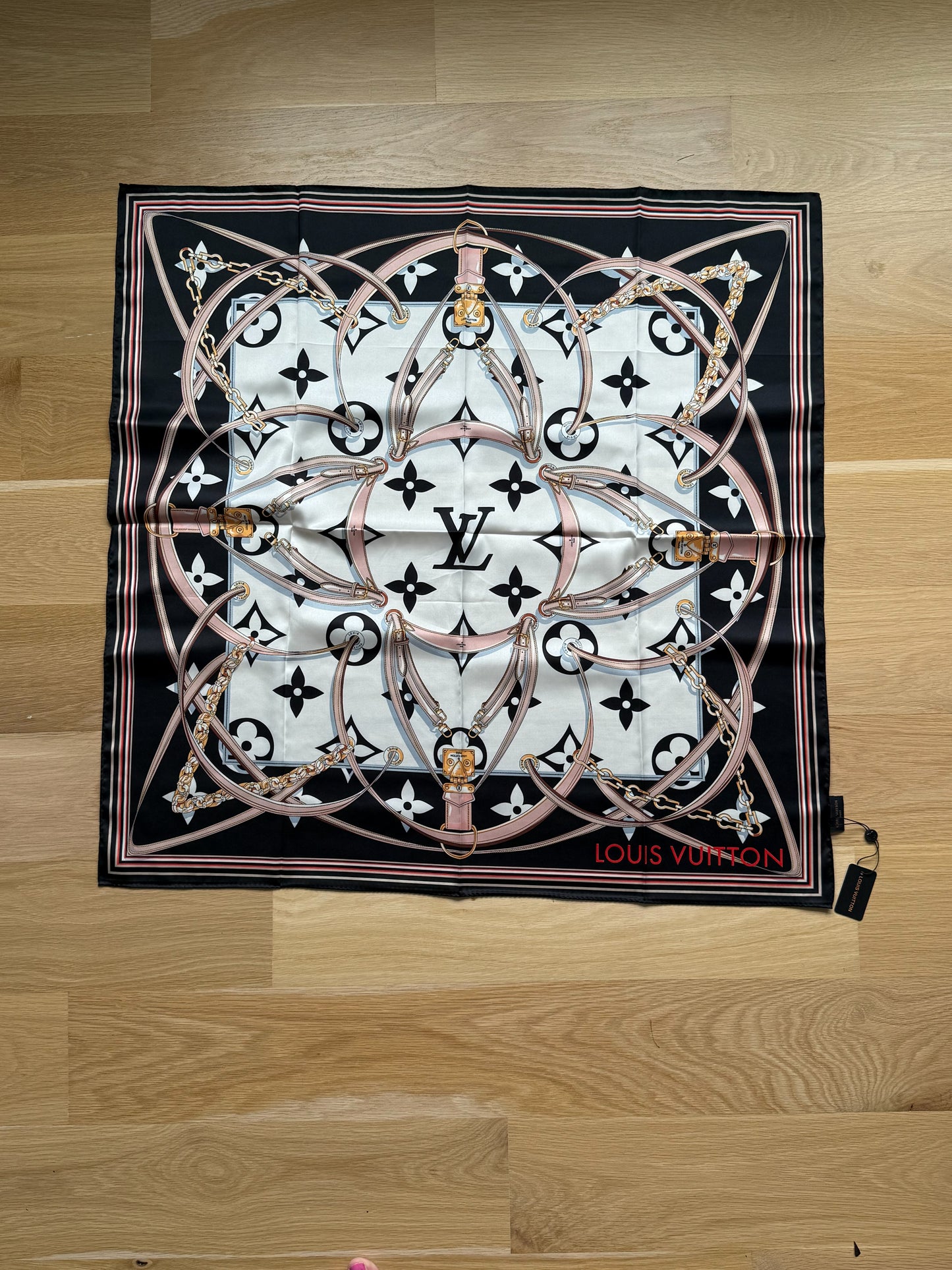 Designer LV & CC Silk Scarf Shawl Tapestry