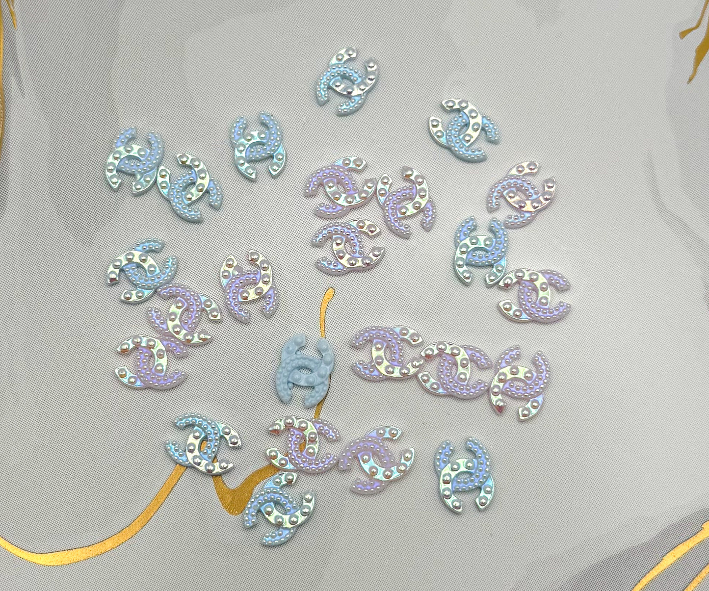 Mixed Color CC Acrylic DIY Nail Charms