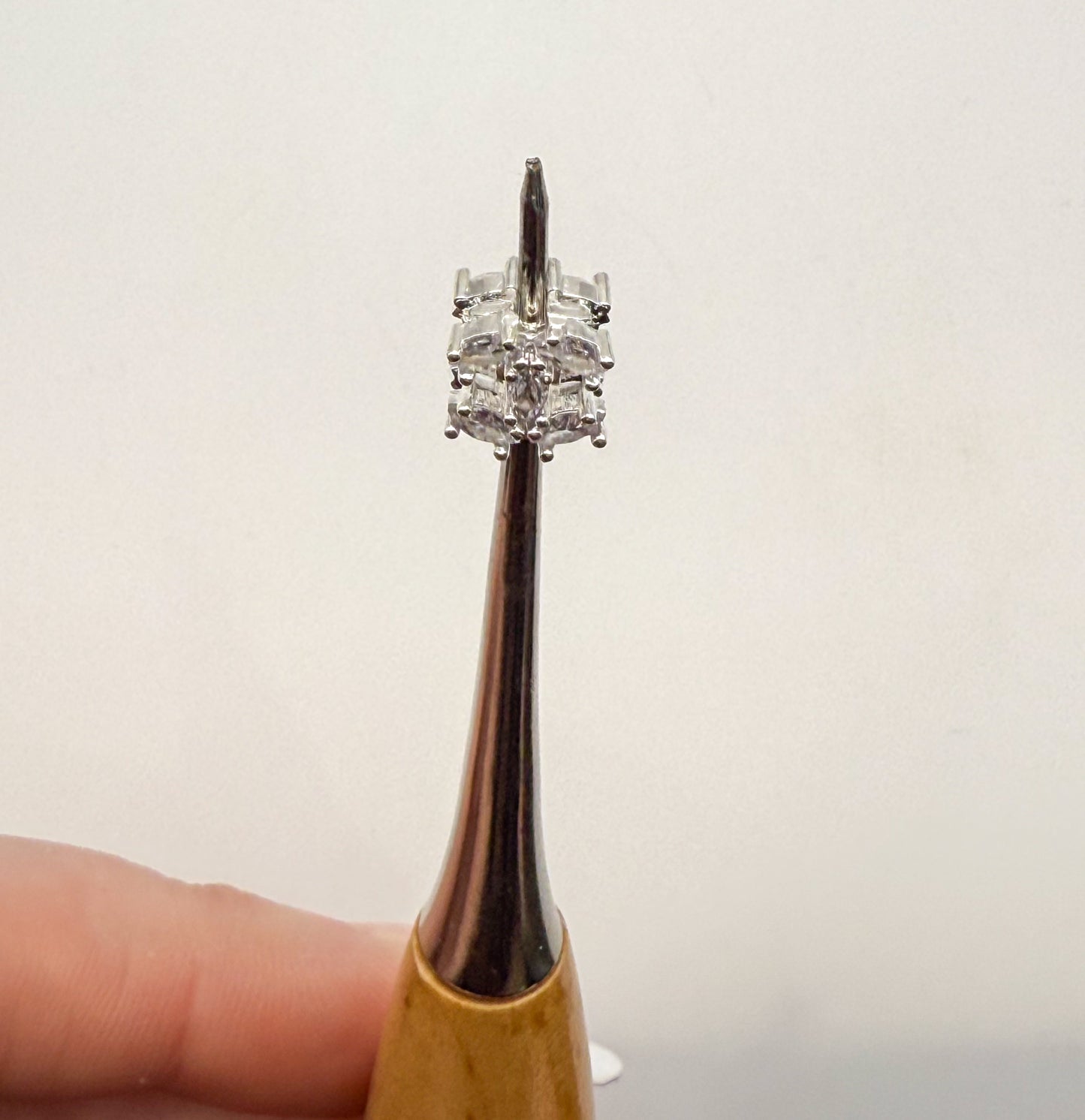 Mini CC Zircon Gold or Silver DIY Metal Spacer Charm Bead