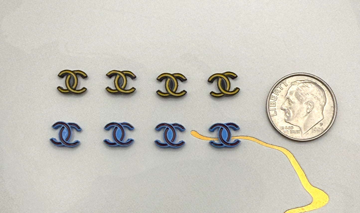CC Colorful Mini DIY Metal Nail Charms