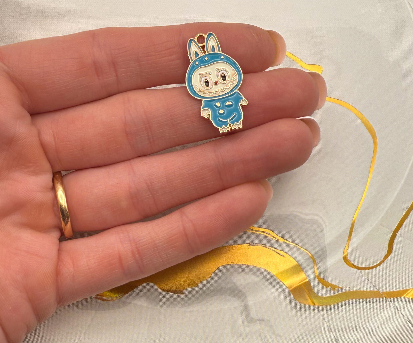 Labubu Colorful DIY Gold Metal Charms