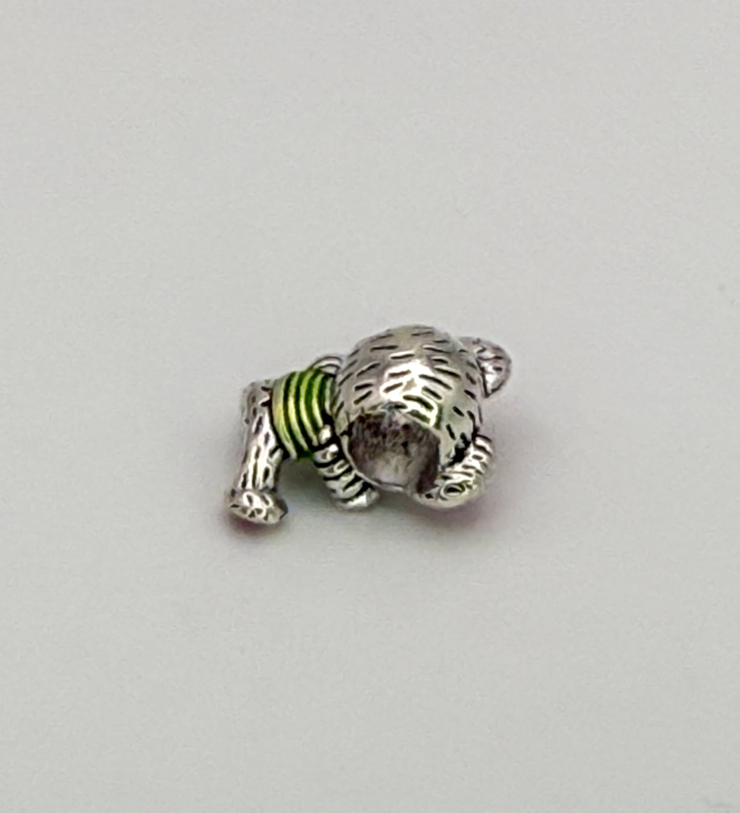 Silver Teddy Bear Spacer Charm for Charm Bracelets
