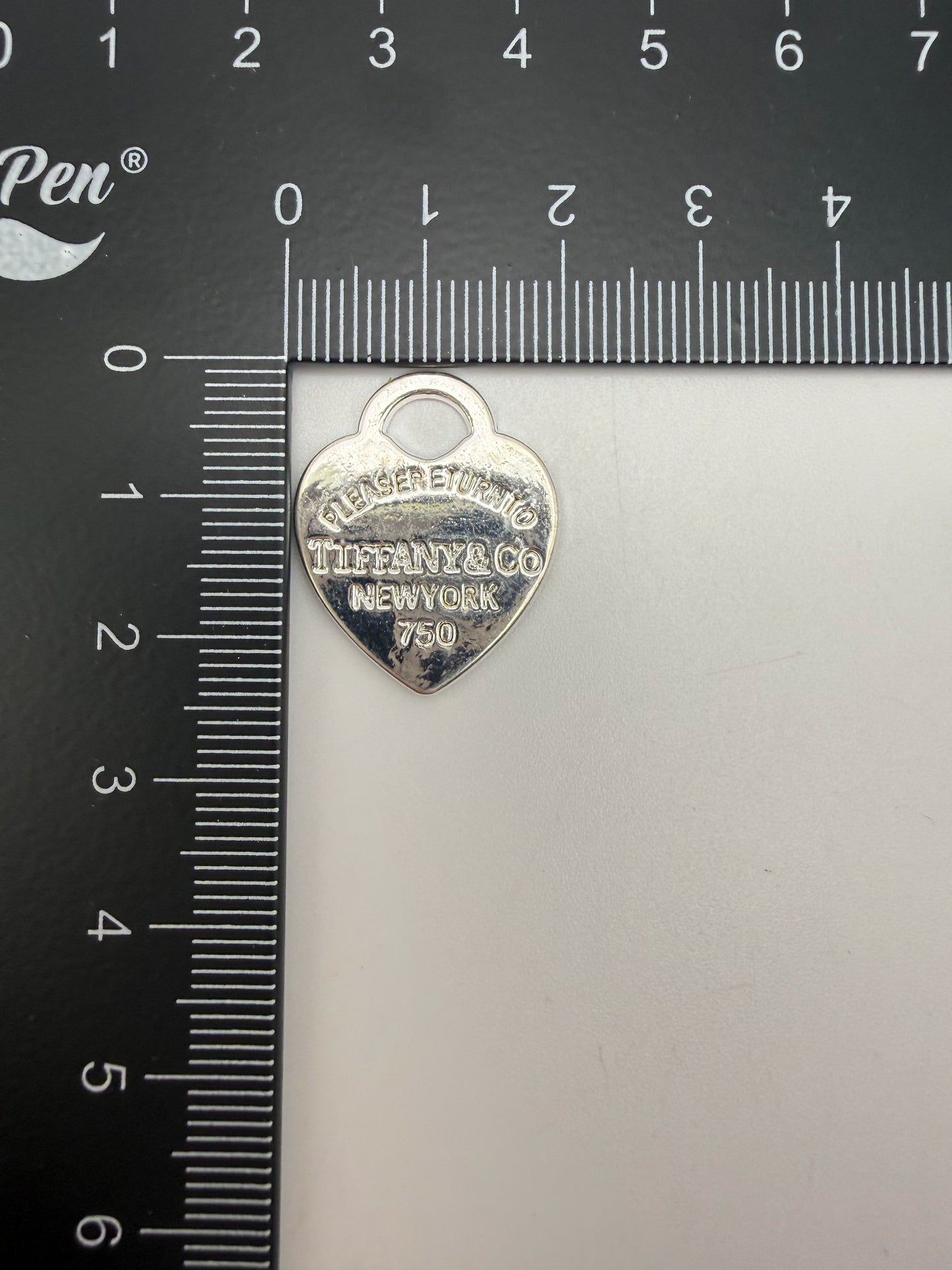 Silver Tiffany & Co Heart Metal DIY Charms
