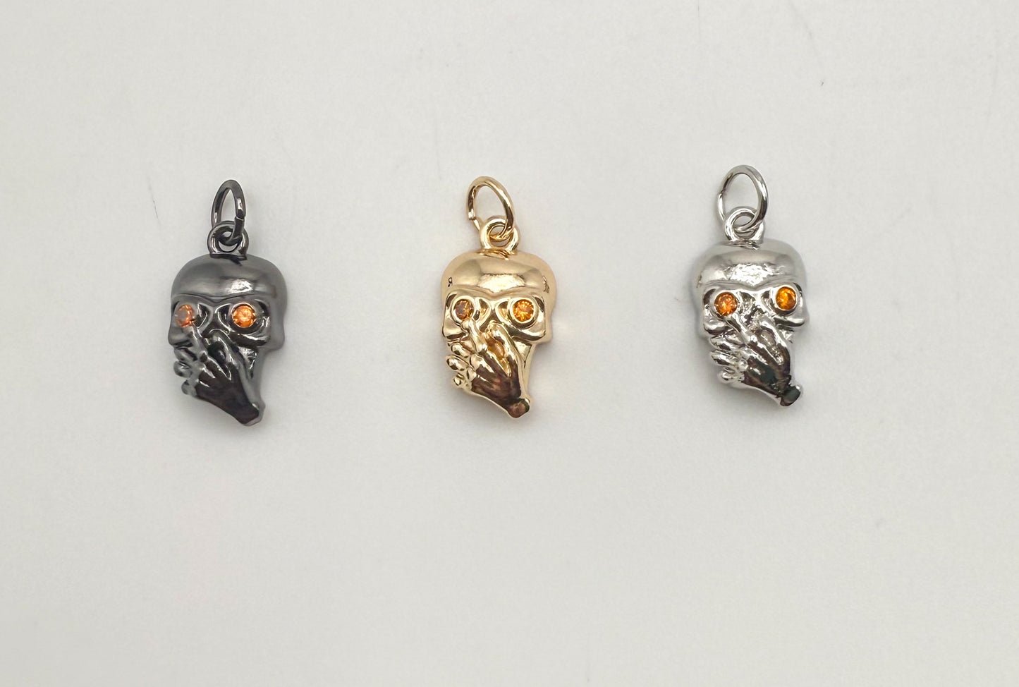 Mini Skull Head DIy Charms