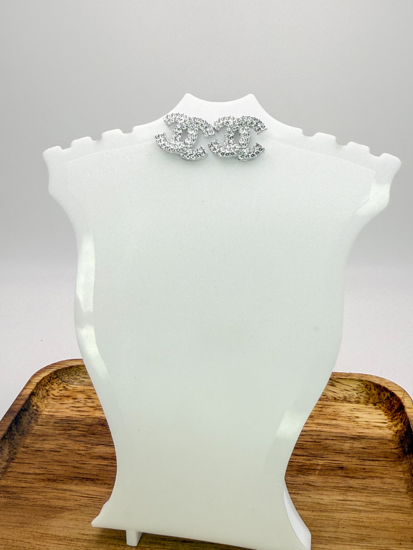 Small Size CC Designer Stud Earrings