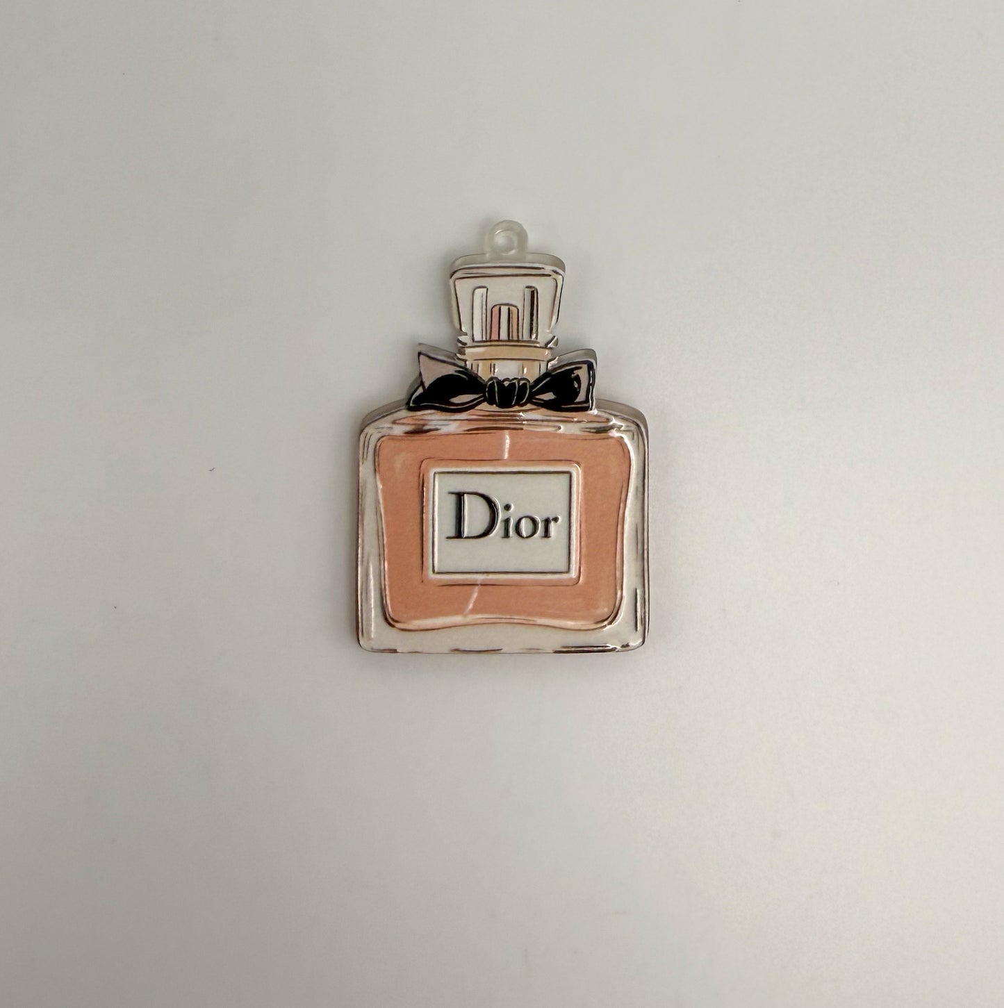 NEW Special Designer Perfume Bottle & Circle Acrylic DIY Charms Keychain