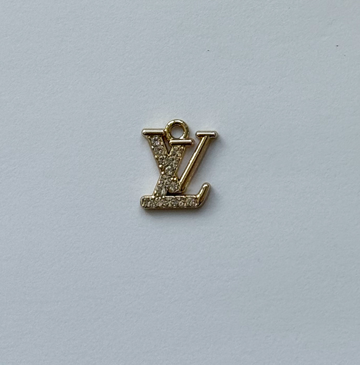 Bling LV Designer Gold or Silver DIY Charms