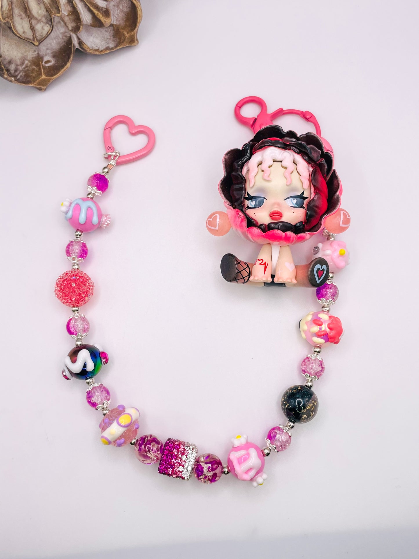 Pop Mart’s Skull Panda Luxury Charm Key Chain, Handbag Decor Strap