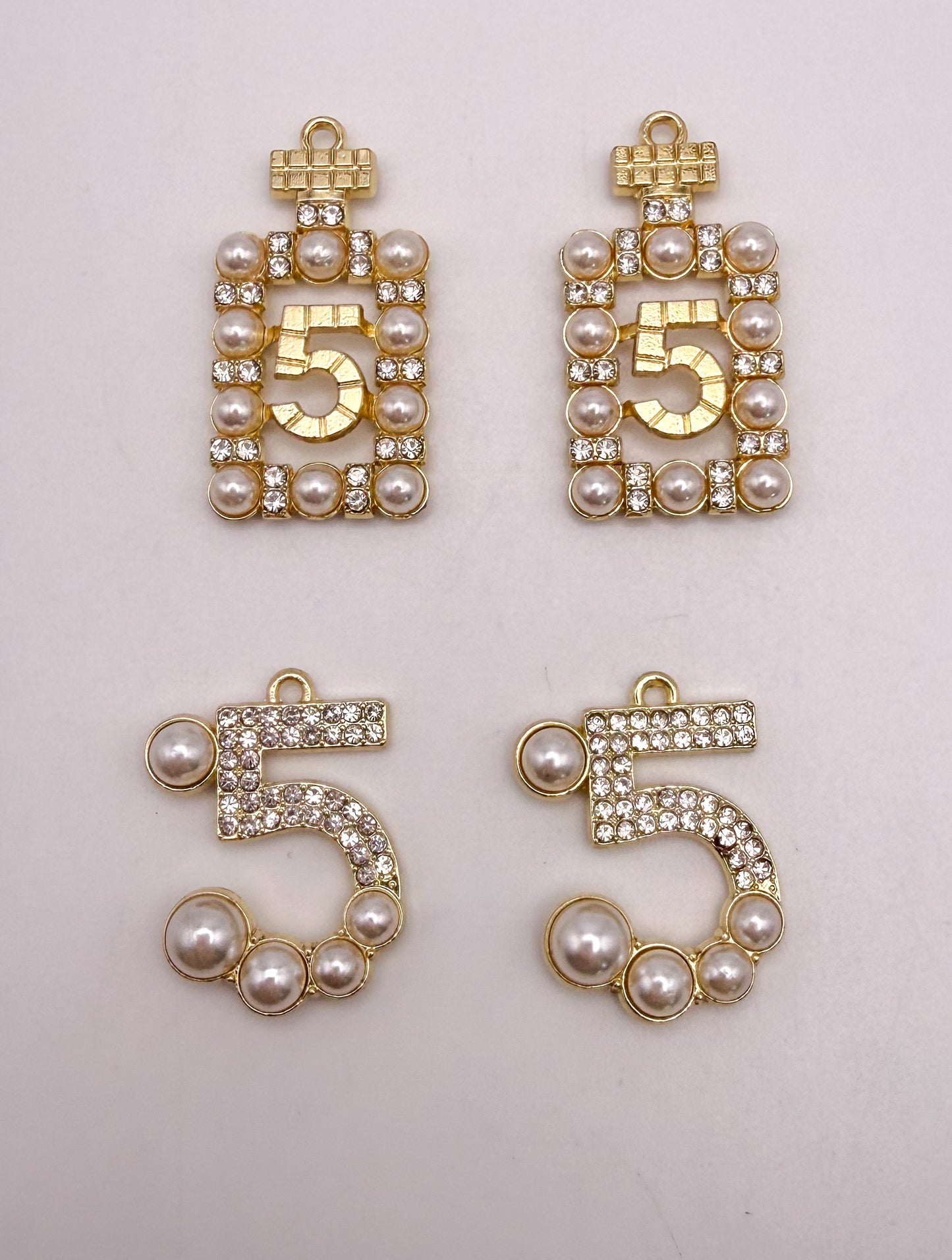 No. 5 CC Inspired Gold Metal Charms