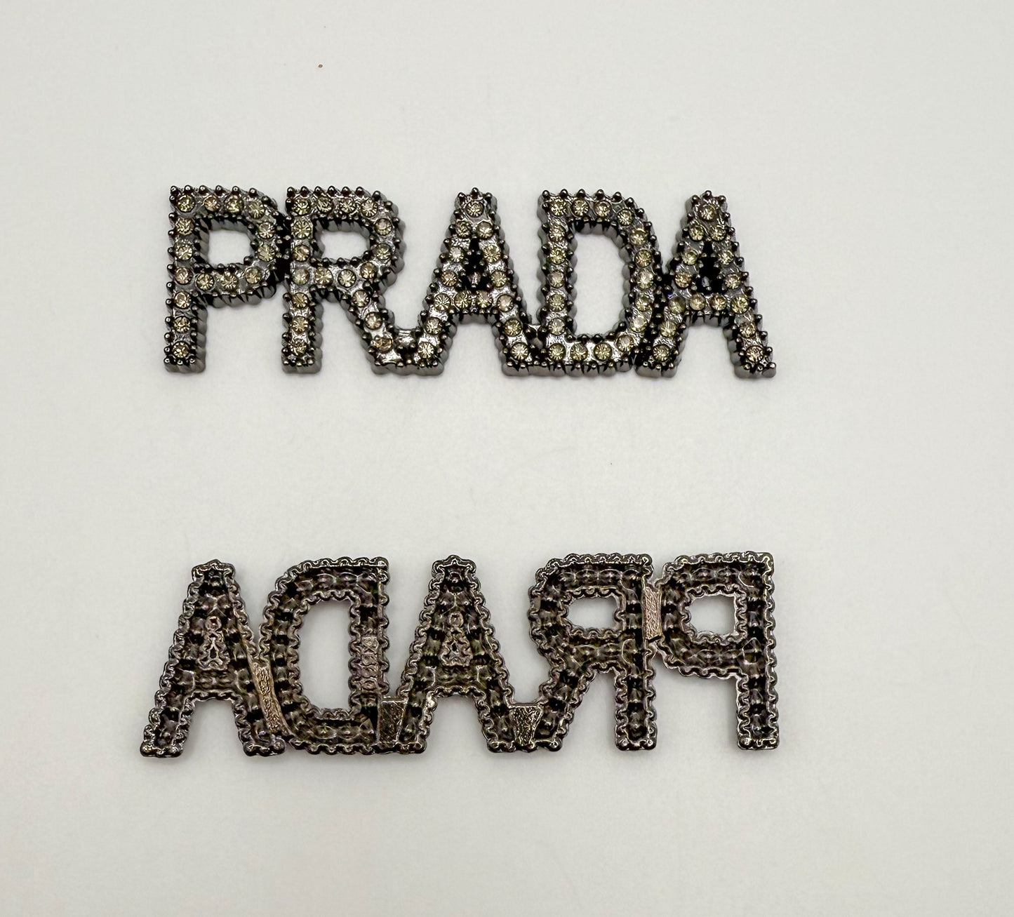 Big Prada Black Metal & Rhinestone DIY Charm
