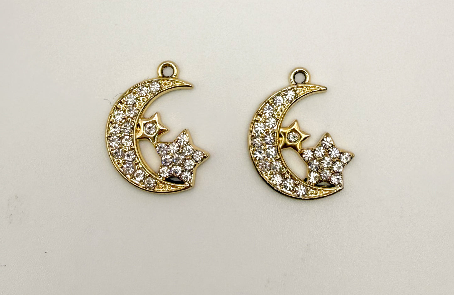 Moon & Star Bling DIY Charms