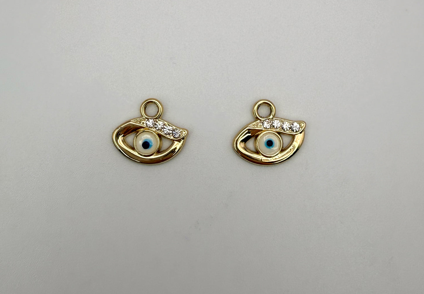 Gold Evil Eye DIY Charm