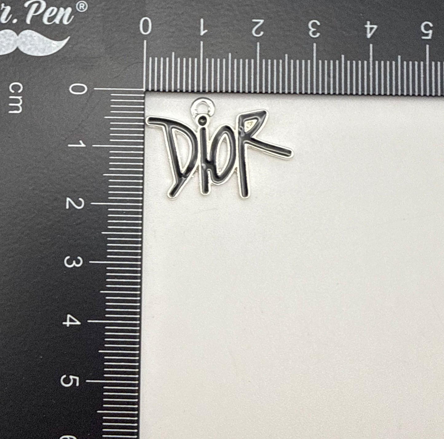Colorful Enameled Dior Designer Metal Charms
