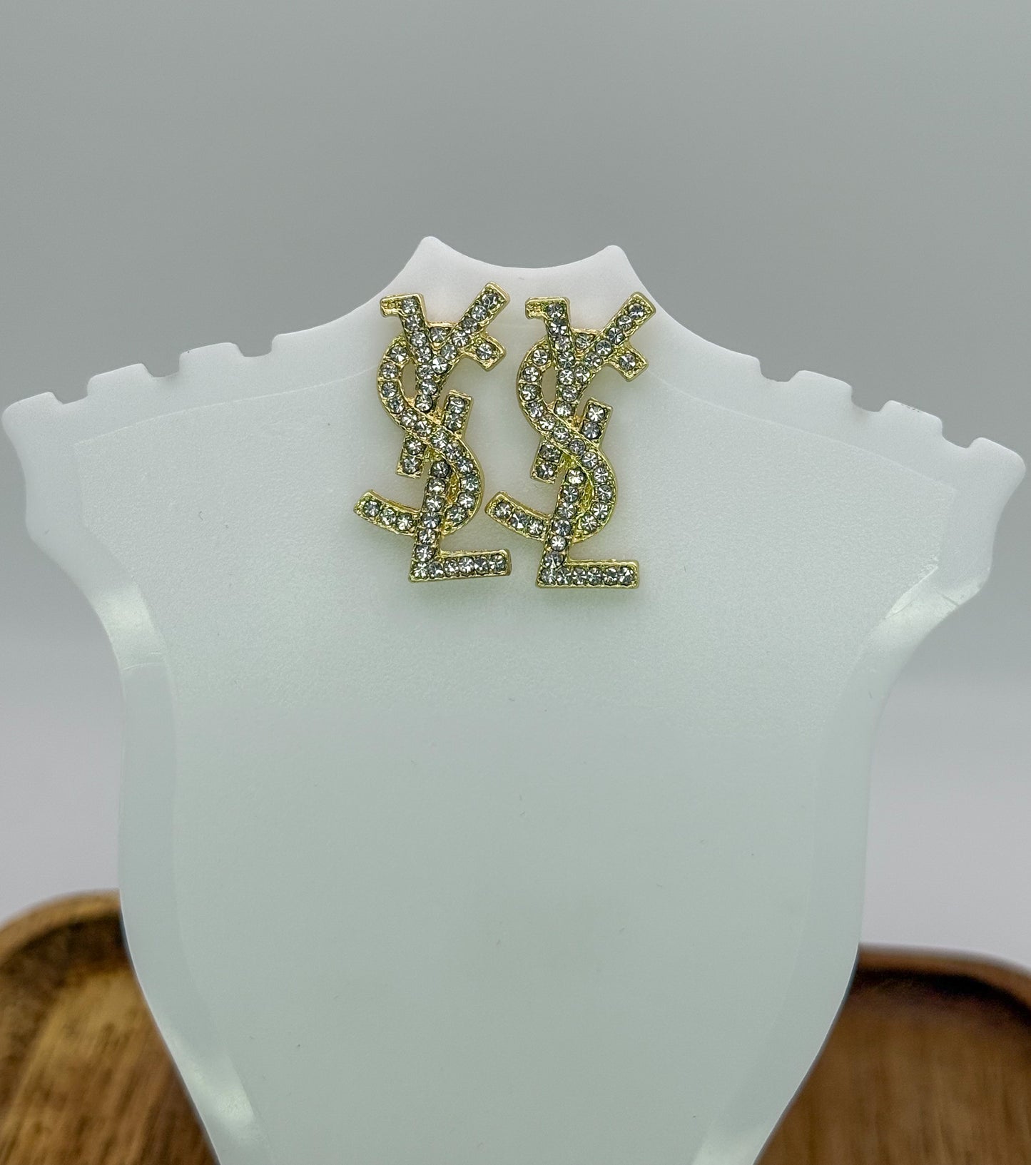 YSL Designer Statement Stud Earrings