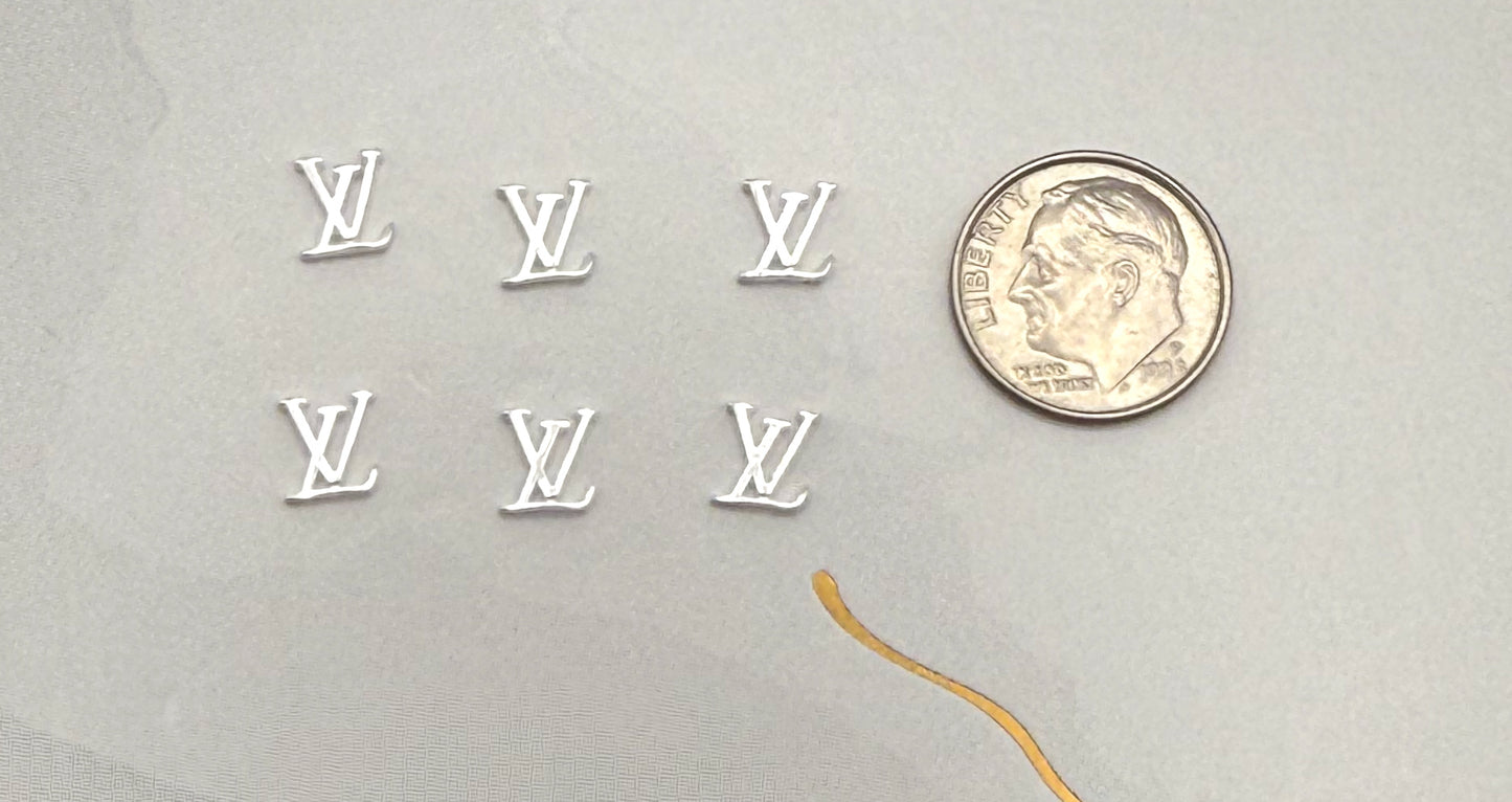 Gold Designer Mini Metal DIY Nail Charm