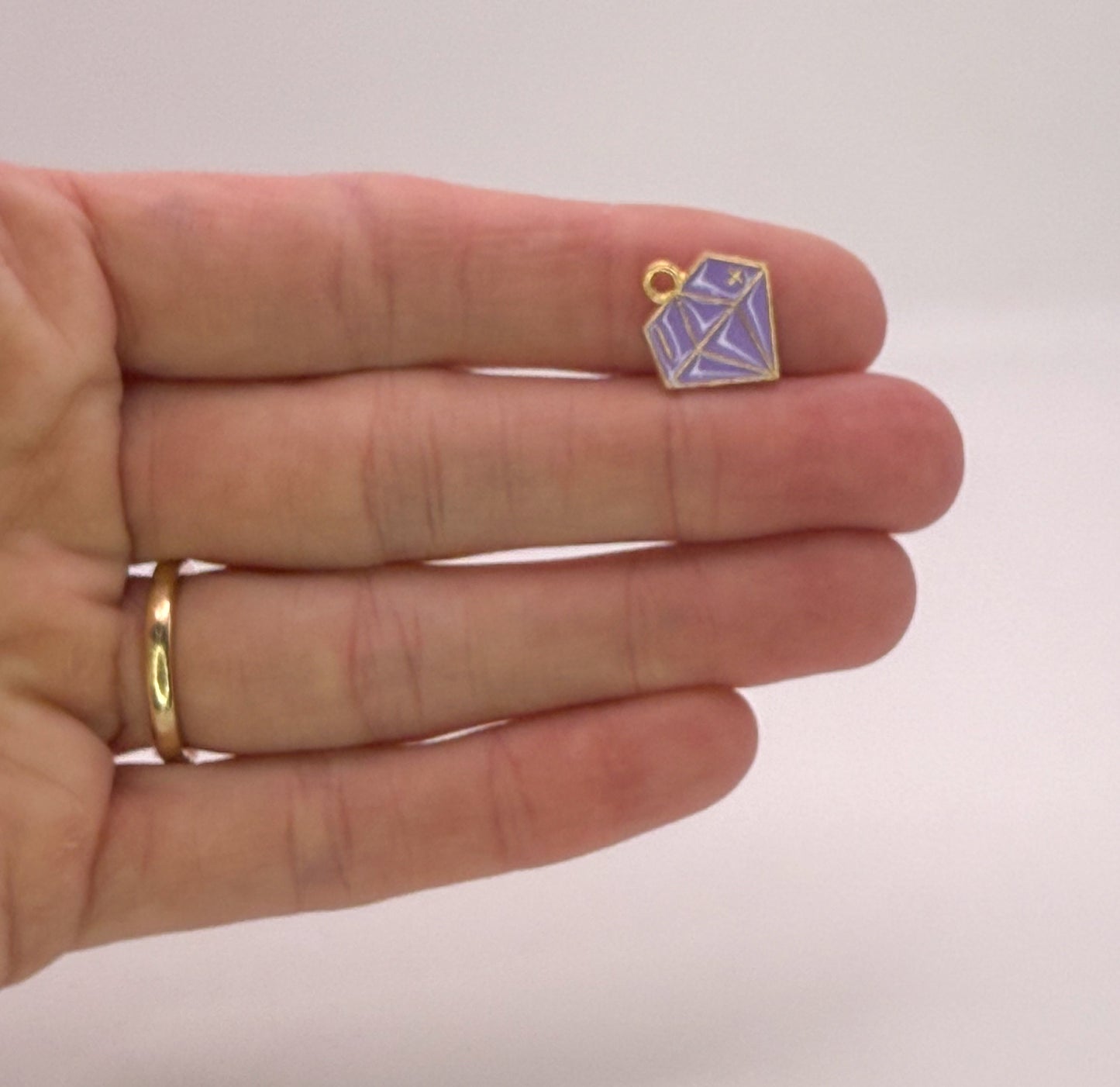 Diamond DIY Gold Metal Charms