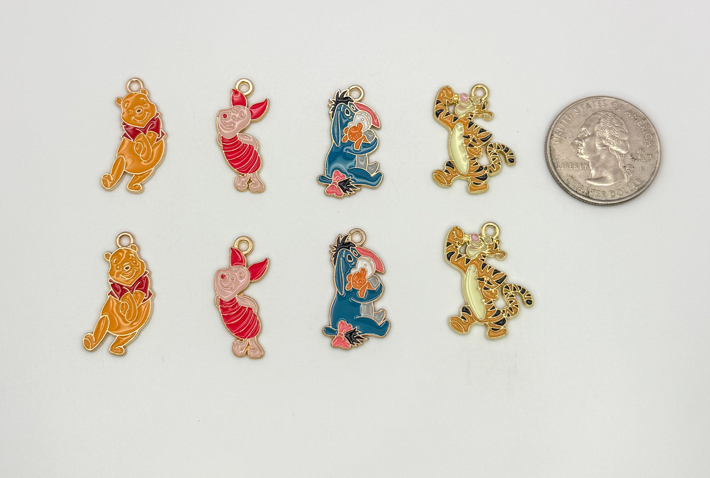 Winnie the Pooh Gold DIY Charm Set