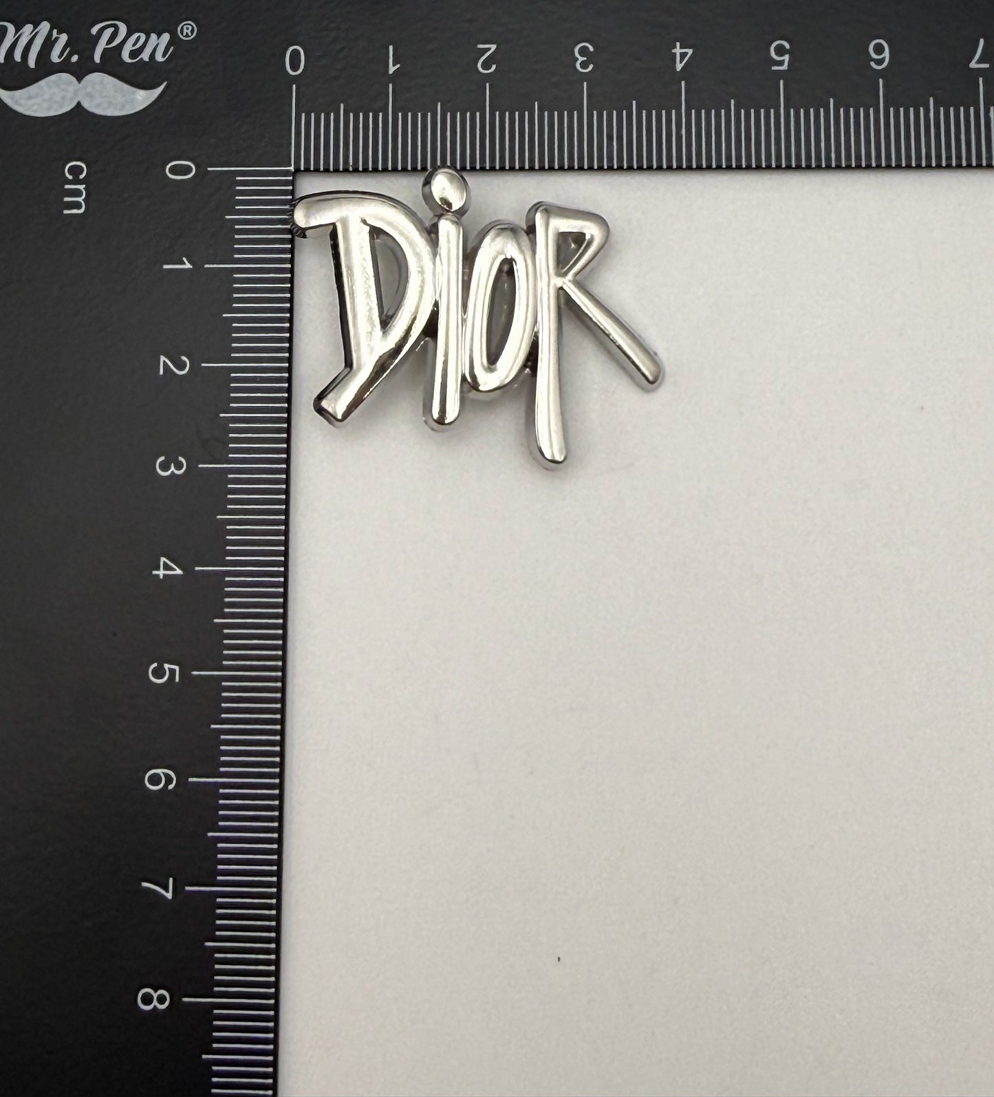 Silver Gucci or Dior Designer Metal DIY Charms