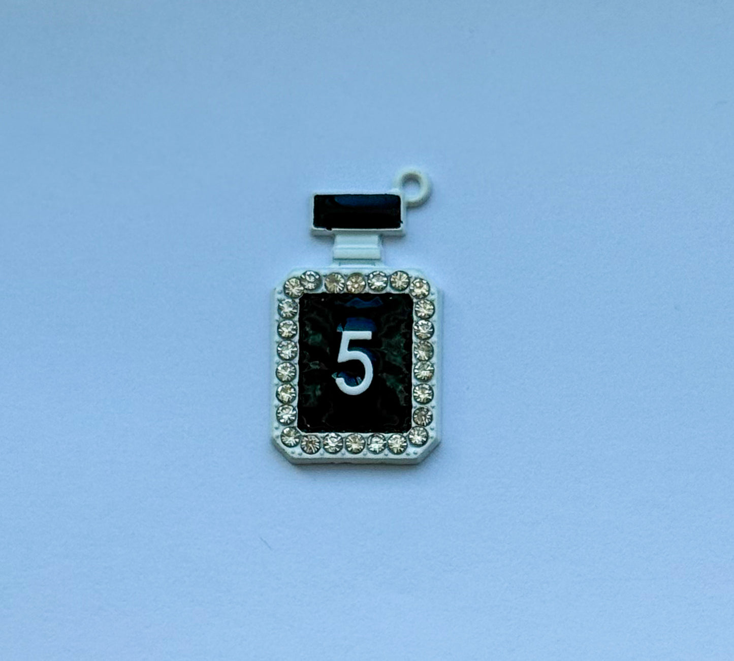 Black & White No. 5 Perfume Bottle DIY Metal Charms