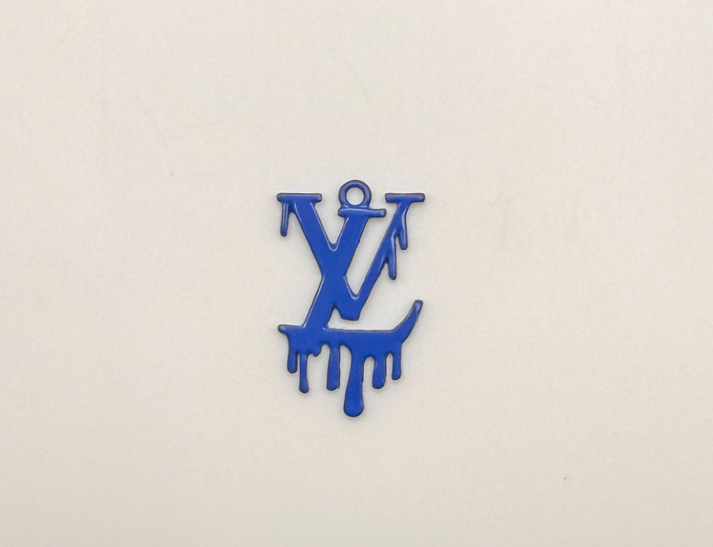 Dripping LV Designer Colorful Enamel Metal DIY Charms