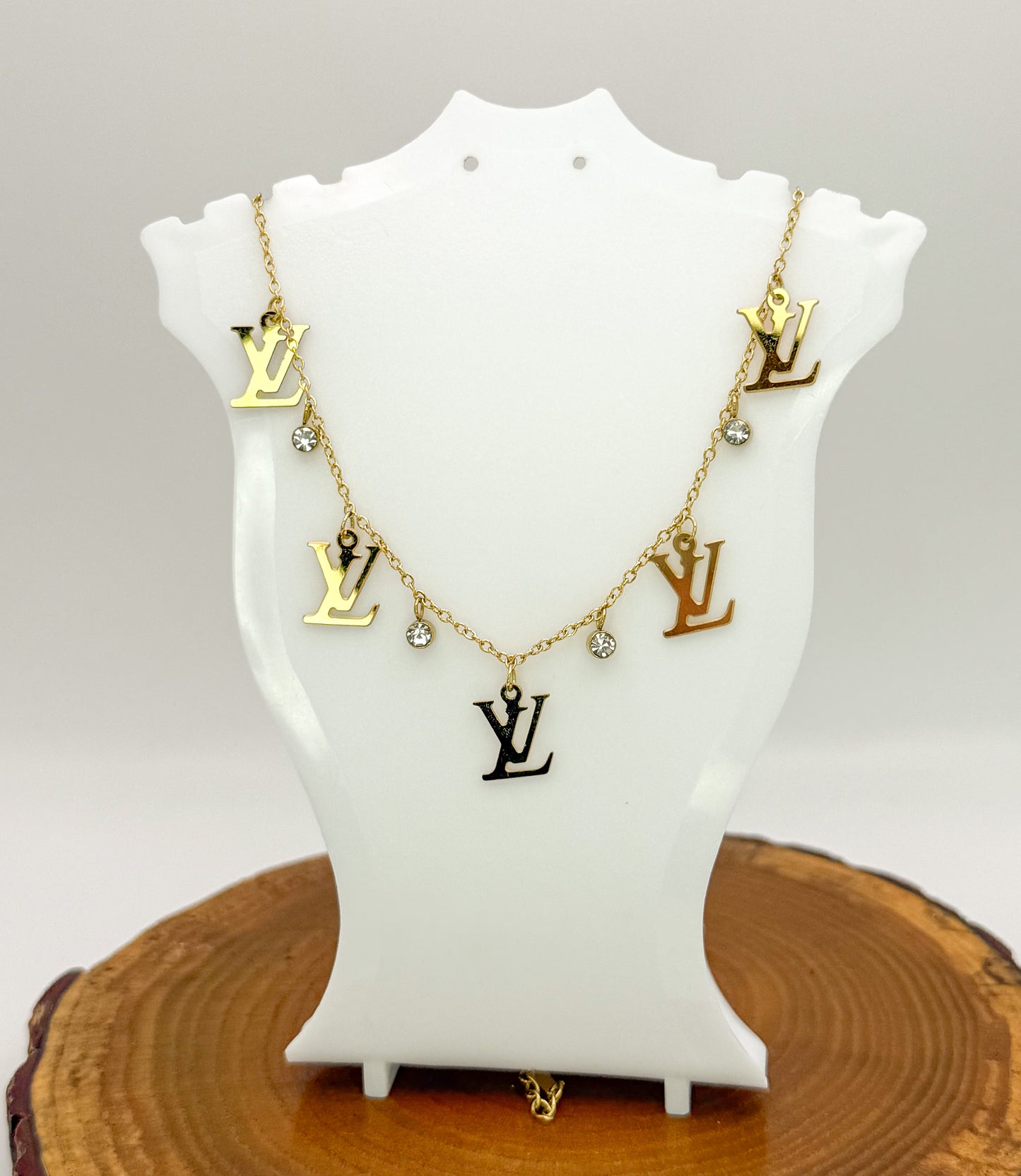 LV Designer Symbolic Gold Necklace