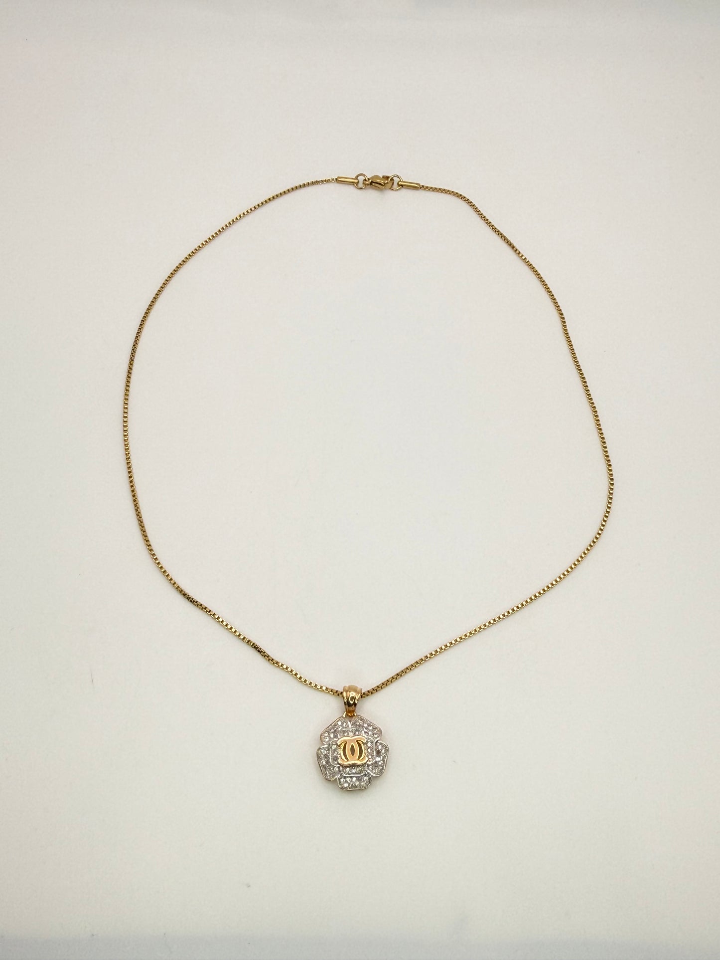 CC Designer Gold Stainless Steel Necklace