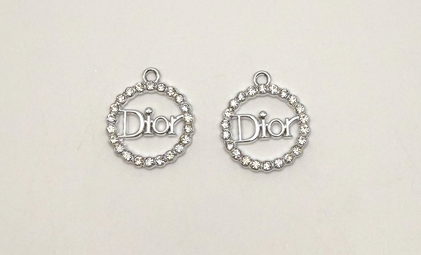 Round Dior Gold and Silver DIY Charms
