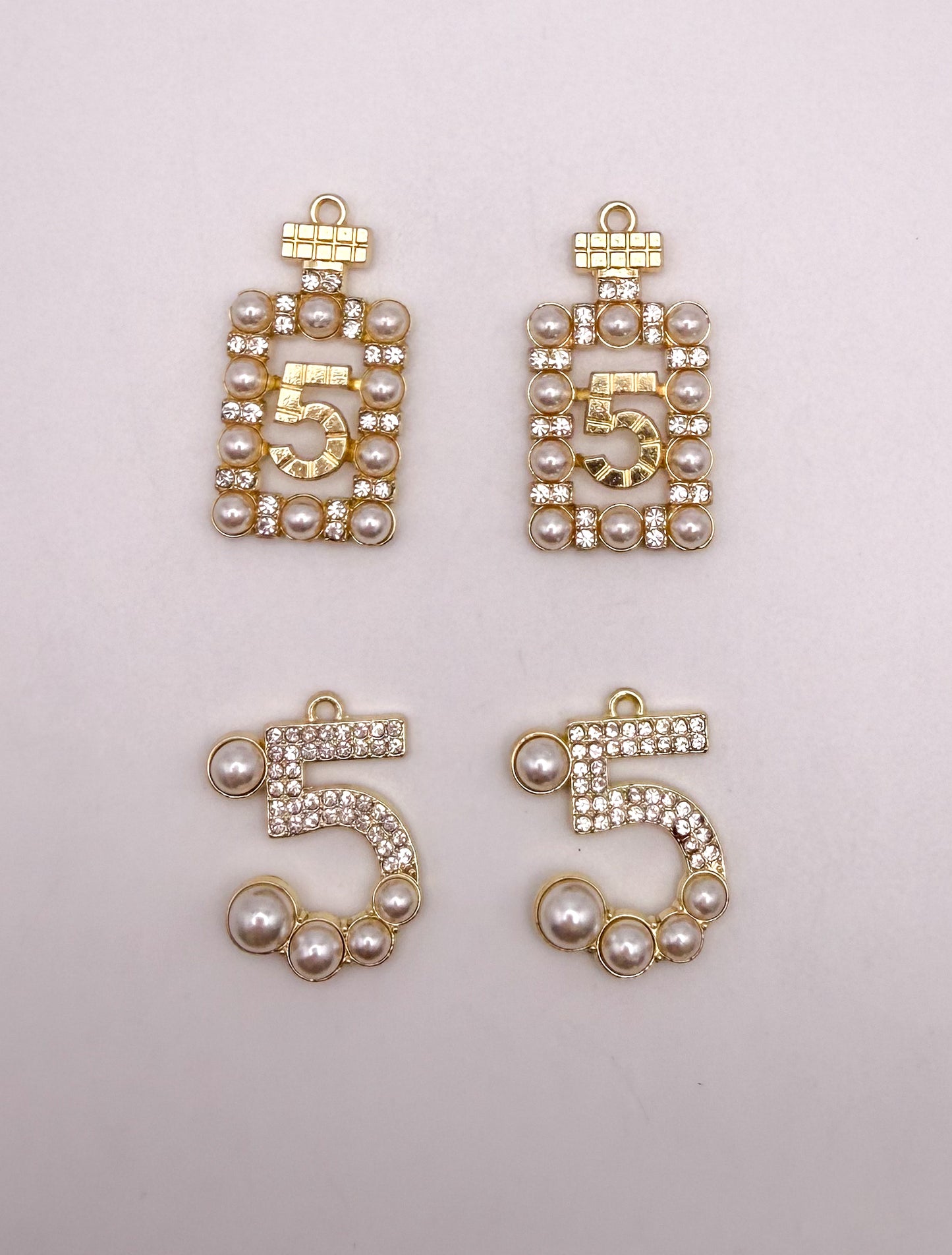 No. 5 CC Inspired Gold Metal Charms