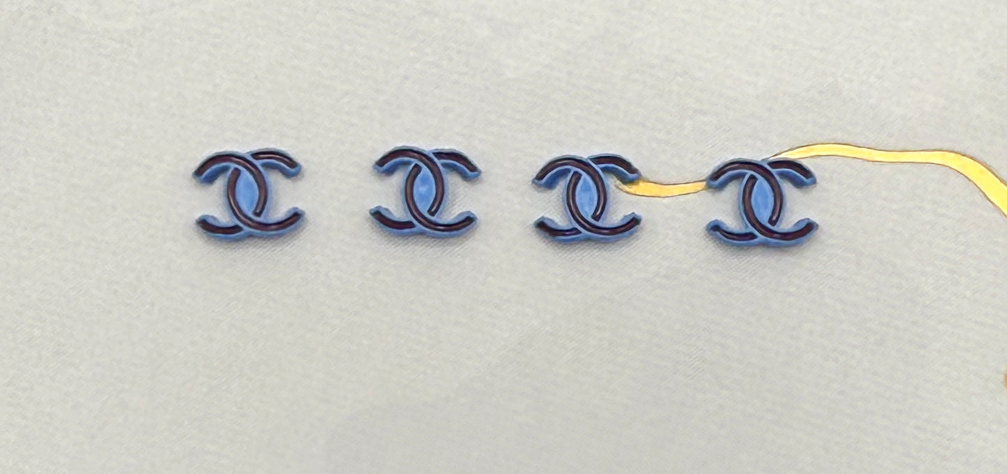 CC Colorful Mini DIY Metal Nail Charms