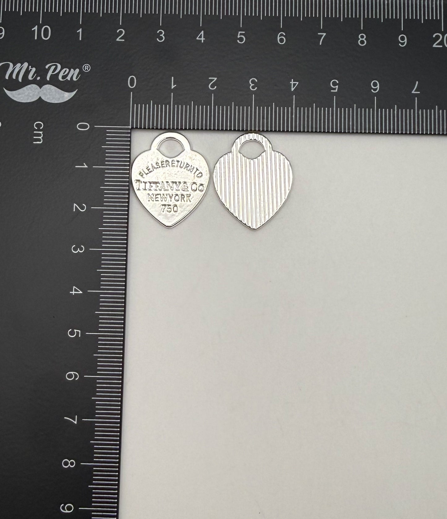 Silver Tiffany & Co Heart Metal DIY Charms