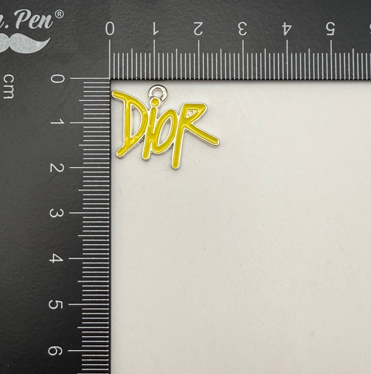 Colorful Enameled Dior Designer Metal Charms