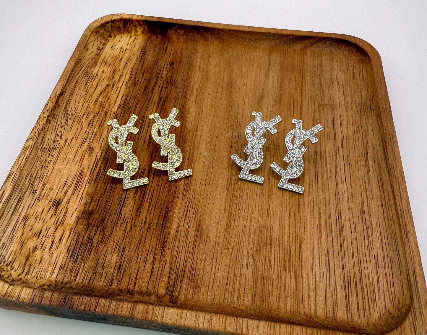 YSL Designer Statement Stud Earrings