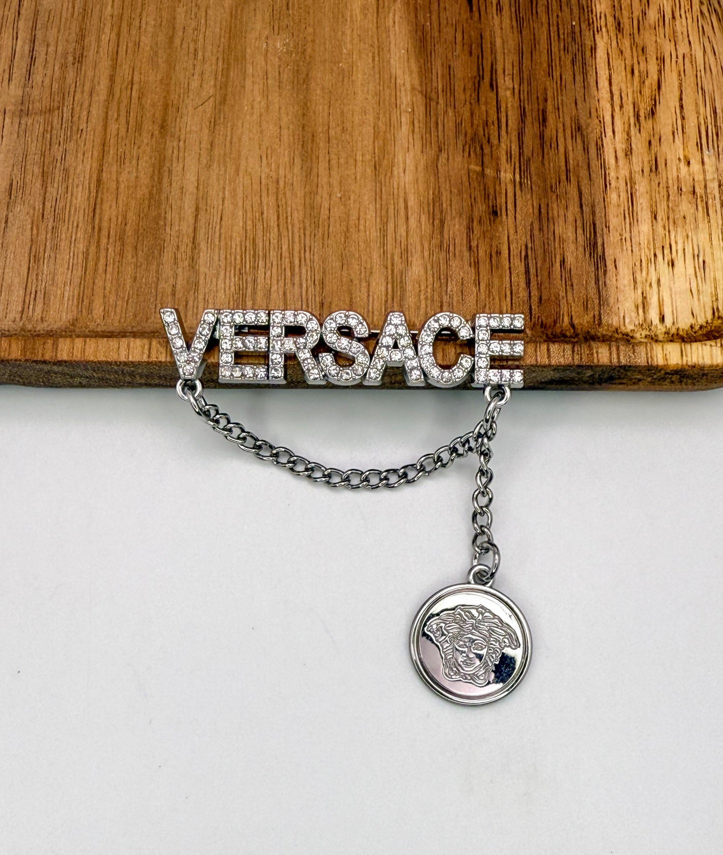 Silver Versace Brooch