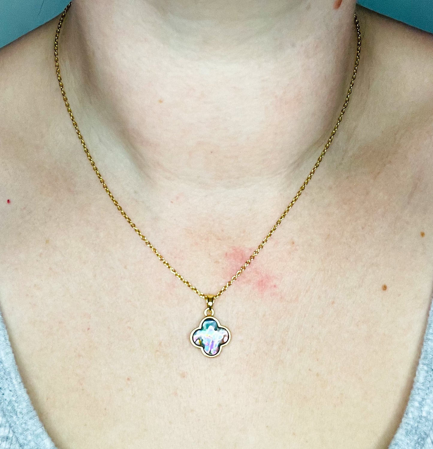 LV Clover Gold or Silver Stainless Steel Necklace