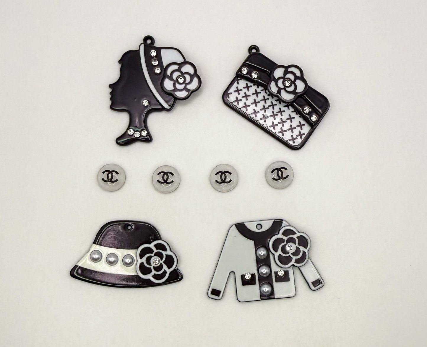 Acrylic CC Designer Inspired DIY Charms