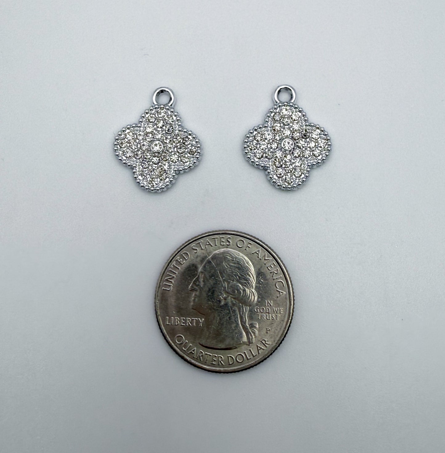 LV Bling Clover Charms (Gold & Silver)