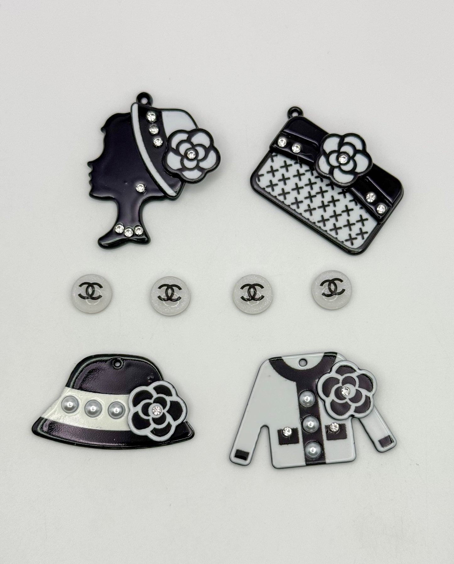 Acrylic CC Designer Inspired DIY Charms